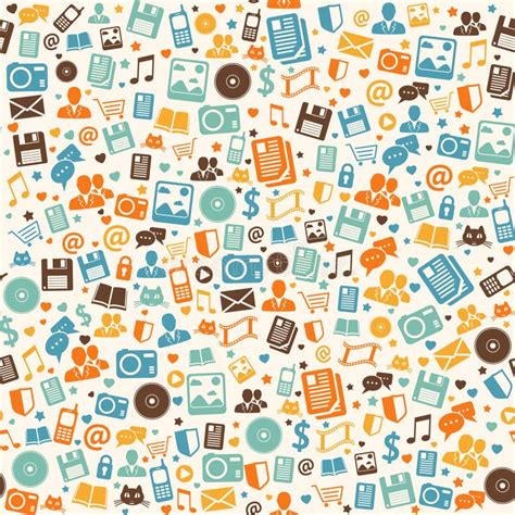 Seamless Digital Pattern Background Stock Vector - Illustration of mobile, scrapbook: 37471564