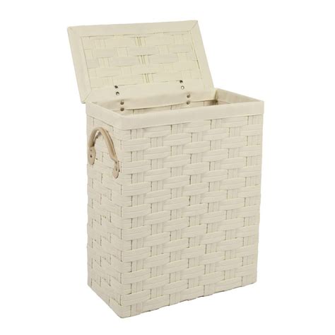 Ehc SlimLine Laundry Linen Basket Bin Bathroom Storage Hamper Basket With Lid: Amazon.co.uk ...