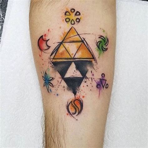 25 Mighty Triforce Tattoo Designs & Meaning - Discover The Golden Power Check more at http ...