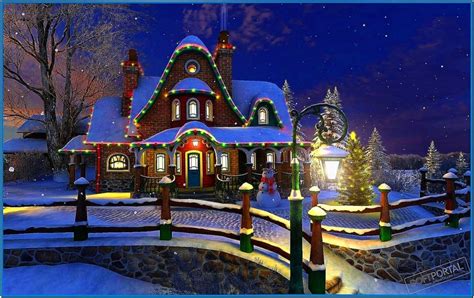 White Christmas 3D Screensaver - Download-Screensavers.biz