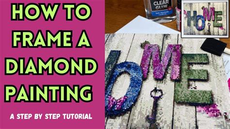 How to Frame a Diamond Painting | Diamond painting tips and techniques ...