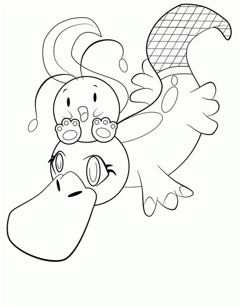 Platypus Coloring Pages - Coloring Home