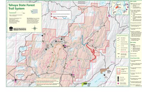 Tahuya State Forest Trail Map - Belfair Washington • mappery