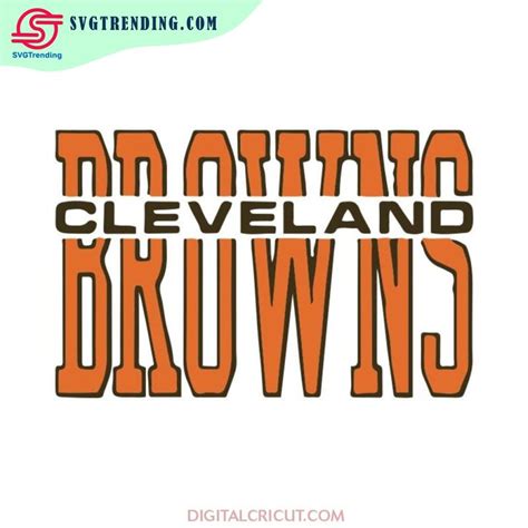 the cleveland browns logo is shown in an orange and black font on a ...