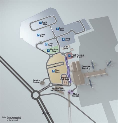 Newcastle Airport Map