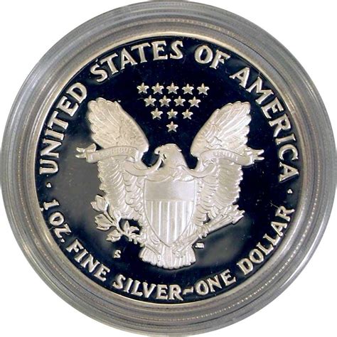 1989 Silver Eagle PROOF In Box with COA 1989-S American Silver Eagle Dollar Proof - $99.99