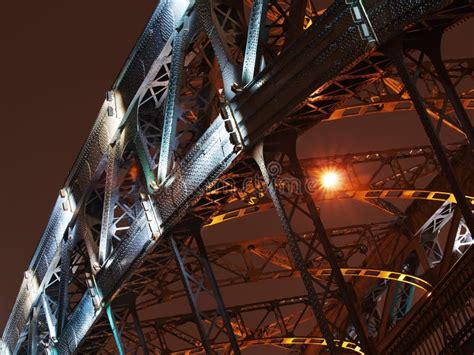 Arch of bridge in night stock photo. Image of abstract - 7509610