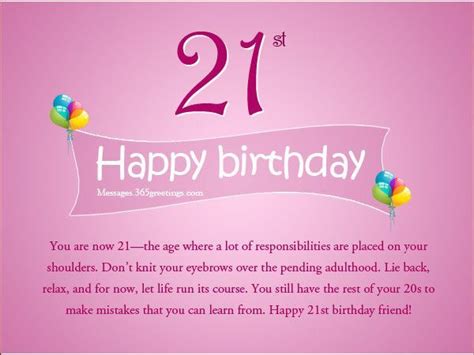 Happy 21st Birthday Best Friend Quotes - ShortQuotes.cc