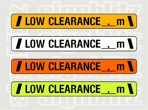 1629-1 Custom Low Height Clearance Signs - SignBlitz