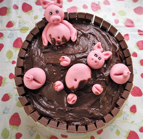 Chocolate Pig Cake - The Gluten Free Greek