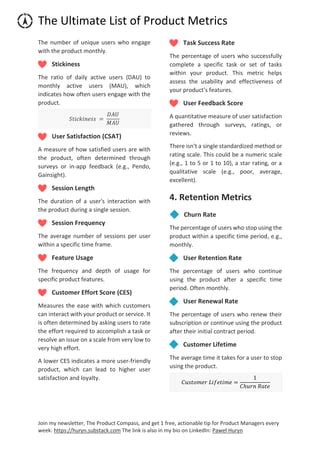 Product Metrics | PDF