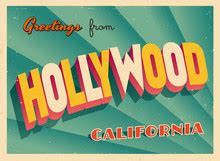 Hollywood USA Travel Poster Free Stock Photo - Public Domain Pictures