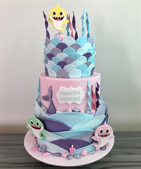 15 Adorable Baby Shark Birthday Cake Ideas (They're So Cute) | Shark birthday cakes, Shark cake ...