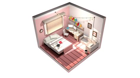 3D Poly Room - TurboSquid 1992519