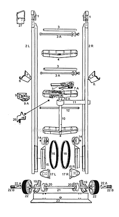 Yeats Dolly 9 Parts List and Diagram : eReplacementParts.com