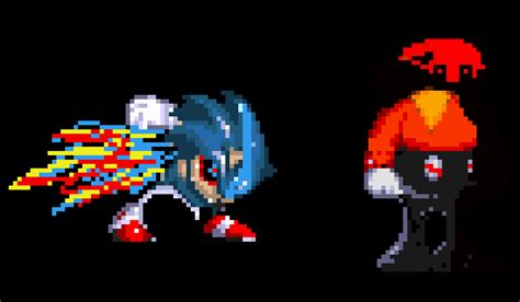 Hyper Sonic.exe vs Heavy Starved Eggman | Pixel Art Maker