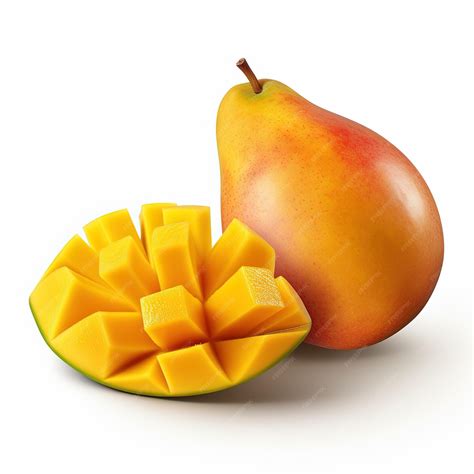 Premium AI Image | mango and slice