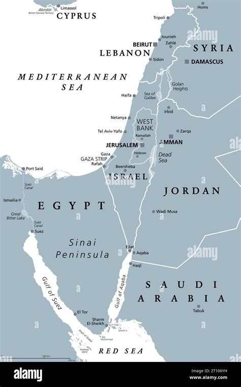 Map From Egypt To Israel - Yoshi Katheryn