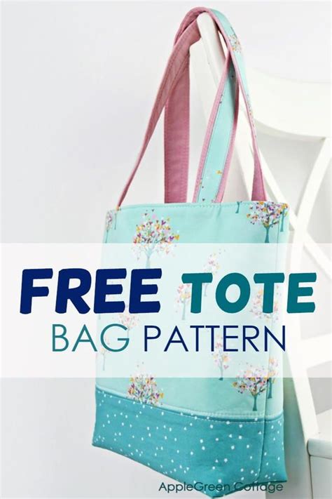 The Best Free Tote Pattern - In 2 Sizes