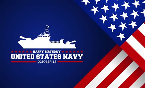 Happy birthday United States Navy 12482977 Vector Art at Vecteezy