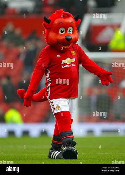 Manchester United Mascot Fred the Red Stock Photo - Alamy