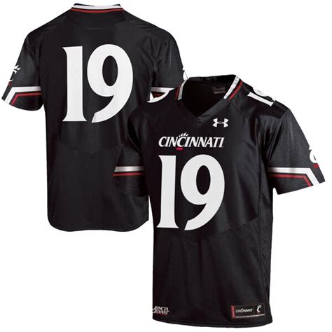 Cincinnati Bearcats Under Armour No. 19 Replica Football Jersey - Black - Fanatics.com