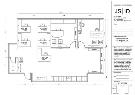 West LA, CA Commercial Office Furniture Space Planning Layout. # ...