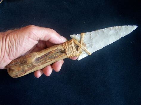 Stone Age Knife Replication Flint Knapping by TwoRiversTradingCo