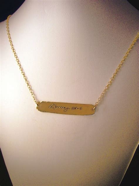 Gold Filled Name Plate Necklace by Donnaodesigns - Etsy