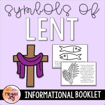 Symbols of Lent Informational Booklet by Joyful Learning - Megan Joy