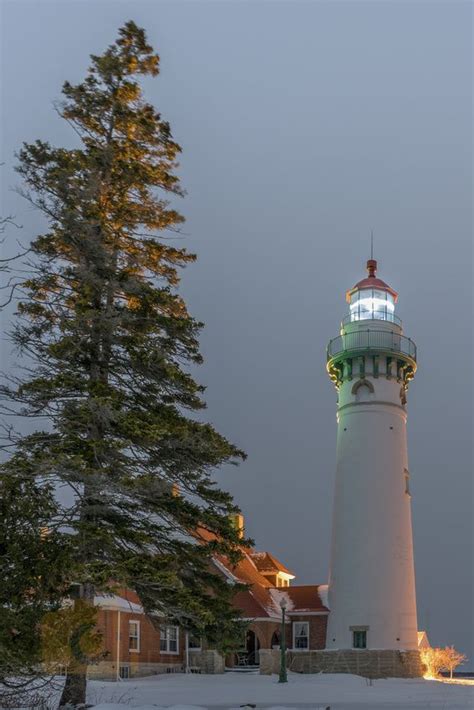 Seul Choix Lighthouse on the UP's southern shoreline on Lake Michigan ...