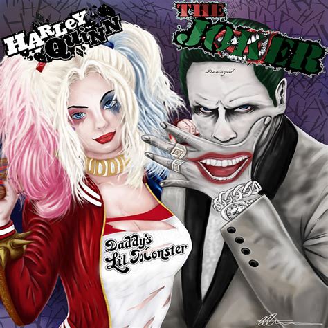 Harley Quinn and Joker Digital Art by Adrian Matthews - Fine Art America