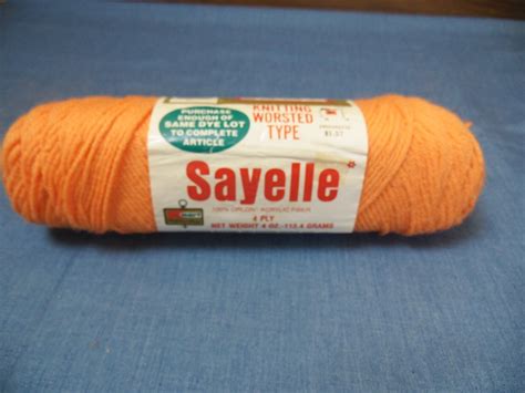 Vtg Sayelle 4 Medium Acrylic Worsted Yarn 4oz 9730 Peach | eBay in 2022 | Yarn, Worsted, Peach
