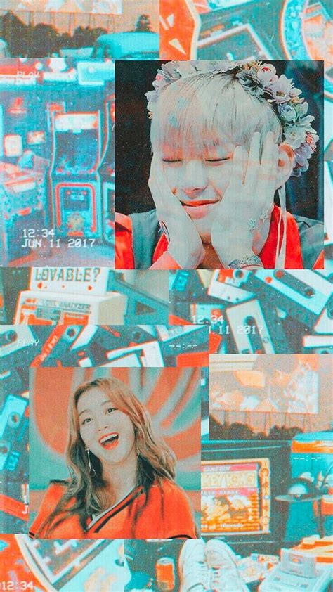 1920x1080px, 1080P Free download | kang daniel w1 park jihyo Twice blue red aesthetic moodboard ...