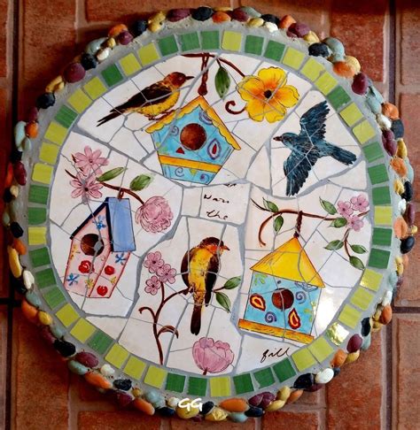 MOSAIC STEPPING STONE MOSAIC WALL ART MOSAIC WALL DECOR-MBH | Mosaicos ...