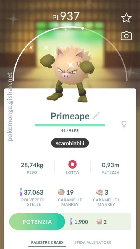 Shiny Primeape - Pokemon Go