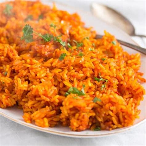 Nigerian Jollof Rice (with Tomatoes and Spices)