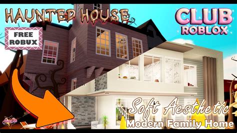 I renovated the Haunted House in Club Roblox! Haunted to Soft Aesthetic ...