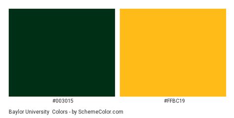 Baylor University Color Scheme » Brand and Logo » SchemeColor.com