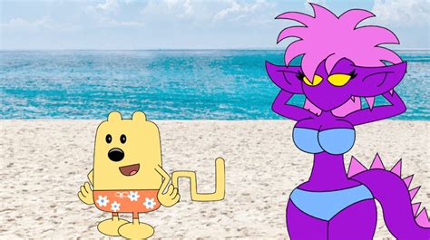 Wubbzy and Iris at the beach by The-Wubbsters-DA on DeviantArt