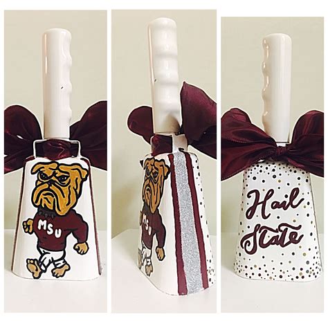 Hand painted Mississippi state Cowbell #hailstate #msu | Cow bell ...