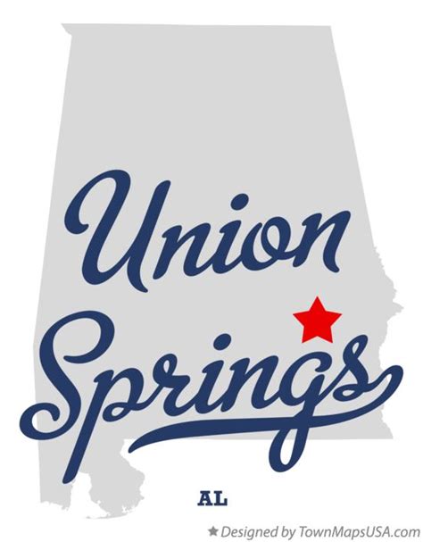 Map of Union Springs, AL, Alabama