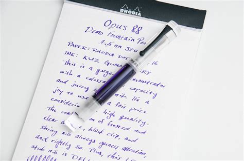 Opus 88 Demonstrator with 1.5mm Stub Nib Review — The Pen Addict