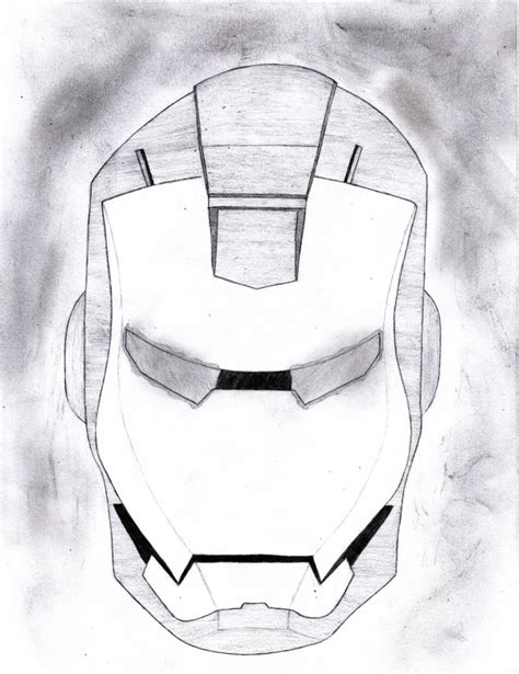 Iron Man Helmet Sketch by MacLPirata on DeviantArt