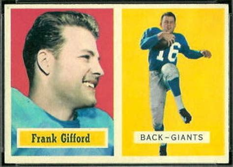 1957 Topps Football Card #88: Frank Gifford