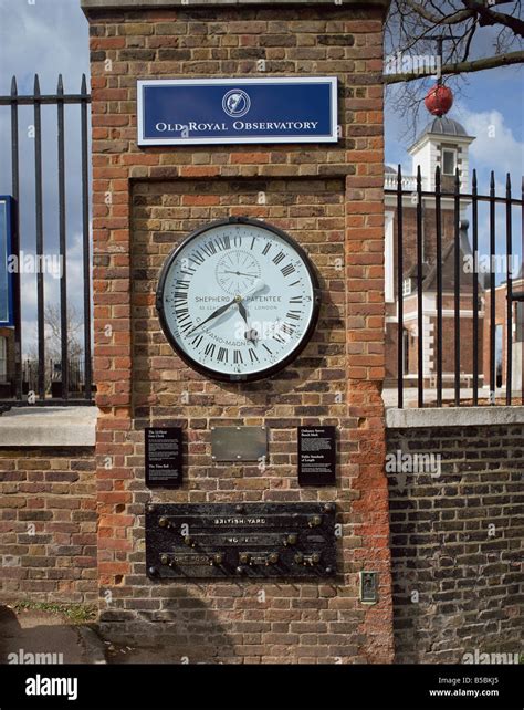 GMT clock and standards of length, Flamsteed House, Greenwich, UNESCO ...