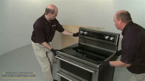 KitchenAid Double Oven Electric Range Installation - YouTube