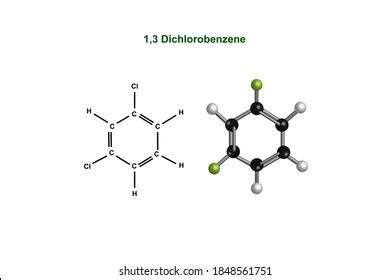 13 Dichlorobenzene Chemical Structure Vector Design Stock Vector (Royalty Free) 1848561751 ...