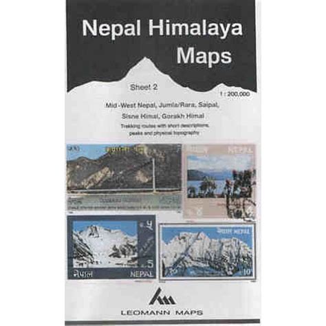 Nepal Himalaya Map 2: Mid-West Nepal Jumla/Rara Saipal Sisne Himal ...