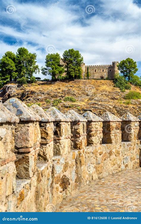 Castillo De San Servando As Seen from Alcantara Bridge in Toledo, Spain Stock Photo - Image of ...